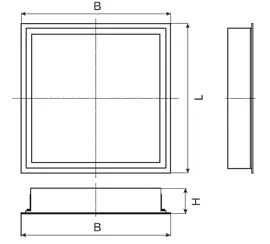 Vestavná LED svítidla – montáž do kazetových podhledů modulu M600