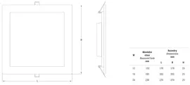 Vestavné downlight svítidlo