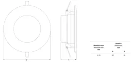 Vestavné downlight svítidlo
