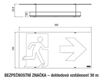 LED nouzové svítidlo