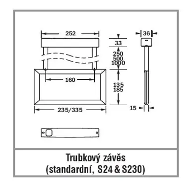 Nouzové systémové svítidlo LED s piktogramem