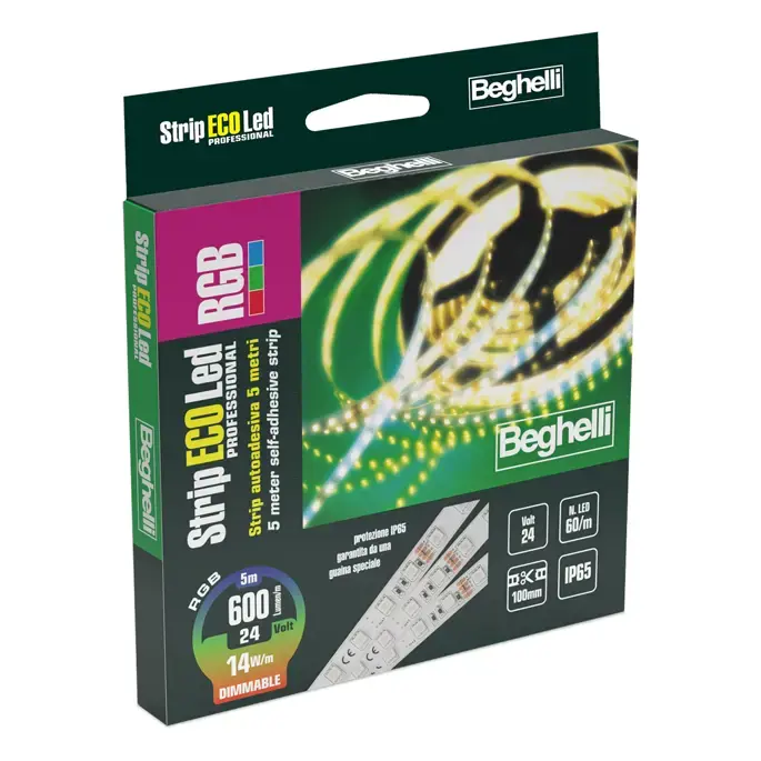 RGB LED pásky s barevným světlem