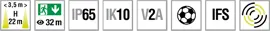 Variable Rettungszeichen- und Sicherheitsleuchte