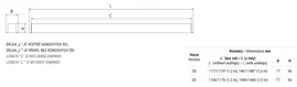 Recessed LED luminaire – separate / coupling in lines (dimensional options 1,2 m a 1,5 m)