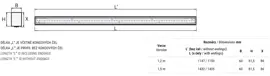 Ceiling and suspended LED luminaire – separate / coupling in lines (dimensional options 1.2 m/1.5 m)