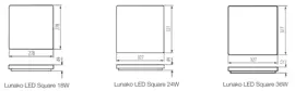 Ceiling and wall-mounted LED luminaires