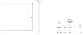 Ceiling, Suspended, M600