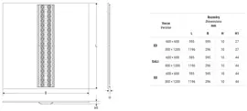 Ceiling, Suspension, M600