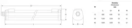 Dustproof ceiling luminaire