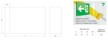 Paintable emergency luminaire
