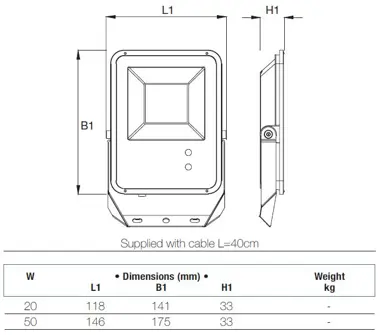 Outdoor floodlight