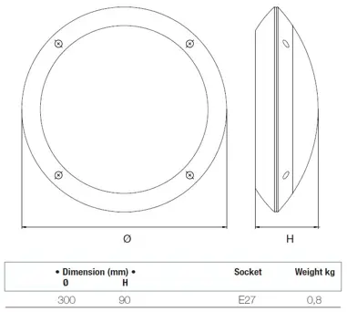 Versatile lighting point for common spaces 