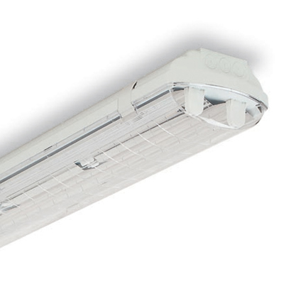 Industrial luminaires T8, T5 (white varnished steel sheet reflector 21-01, highly polished aluminium reflector 21-04)