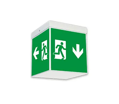 Escape sign luminaire