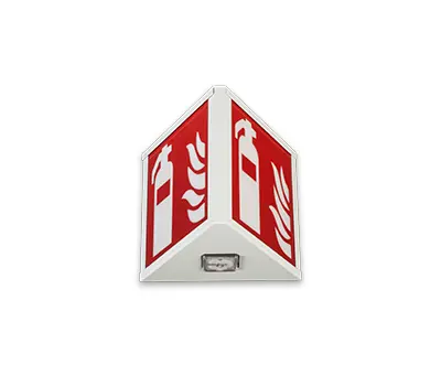 Combined safety sign & safety luminaire