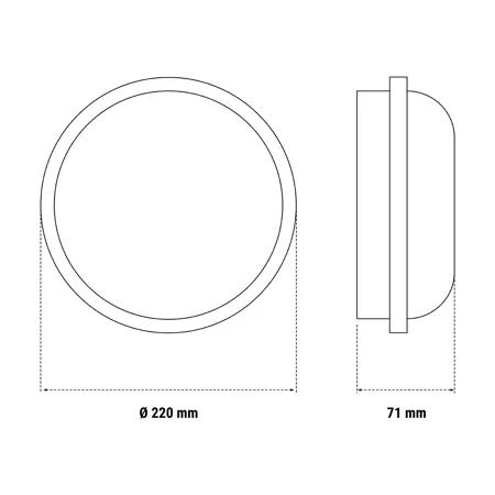 GEO LED 20W ROUND WHITE 4K Wall and Ceiling