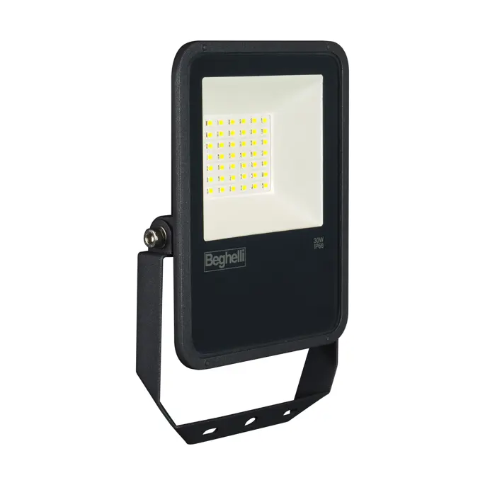 86165 - FL LED 30W NERO IP66 6K5
