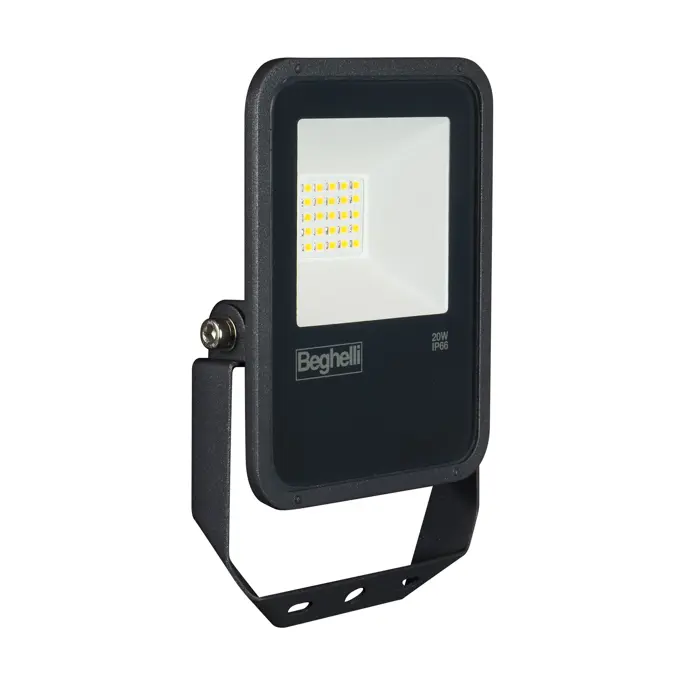 86157 - FL LED 20W NERO IP66 3K