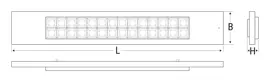 Low-glare (UGR<19) LED ceiling and suspended luminaire for optimal visual comfort.