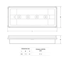 Emergency with LED tube 