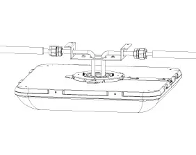 Waterproof ceiling light with aluminium body.