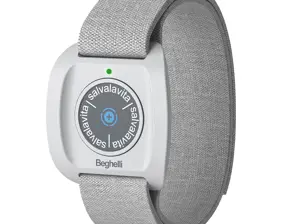 Bracelet with life-saving button for emergencies, combinable with Beghelli SLV20 Plus, SLV30-GPS Plus, SLV30-GPS Altavoce telephones