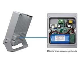 Outdoor projector available with 7 different optics