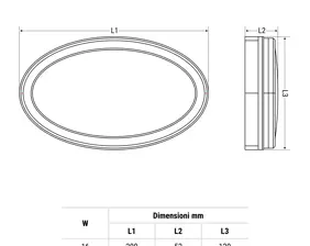 Plafoniera LED con illuminazione diffusa