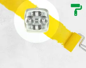 Paintable and environmentally friendly emergency luminaire