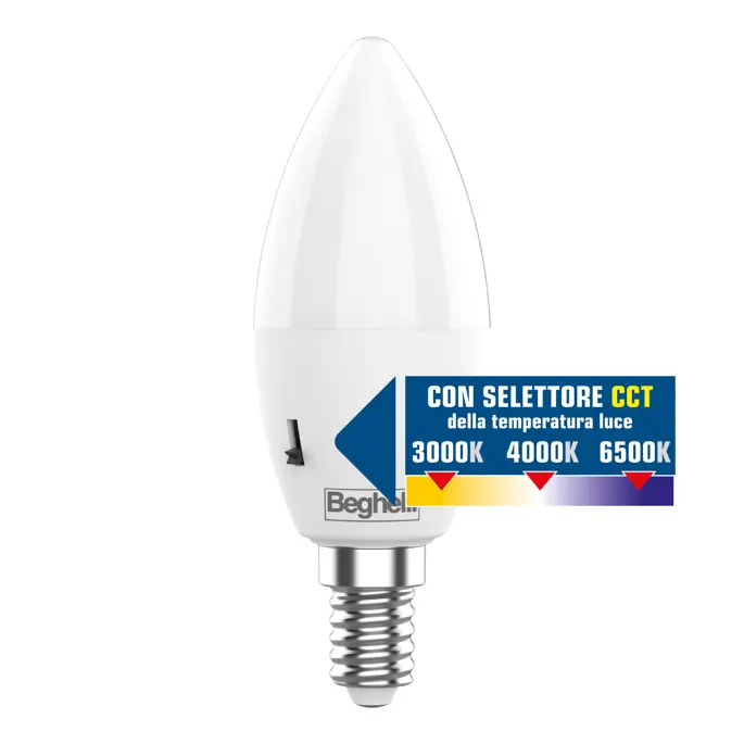 Con selettore CCT per modificare la temperatura della luce.