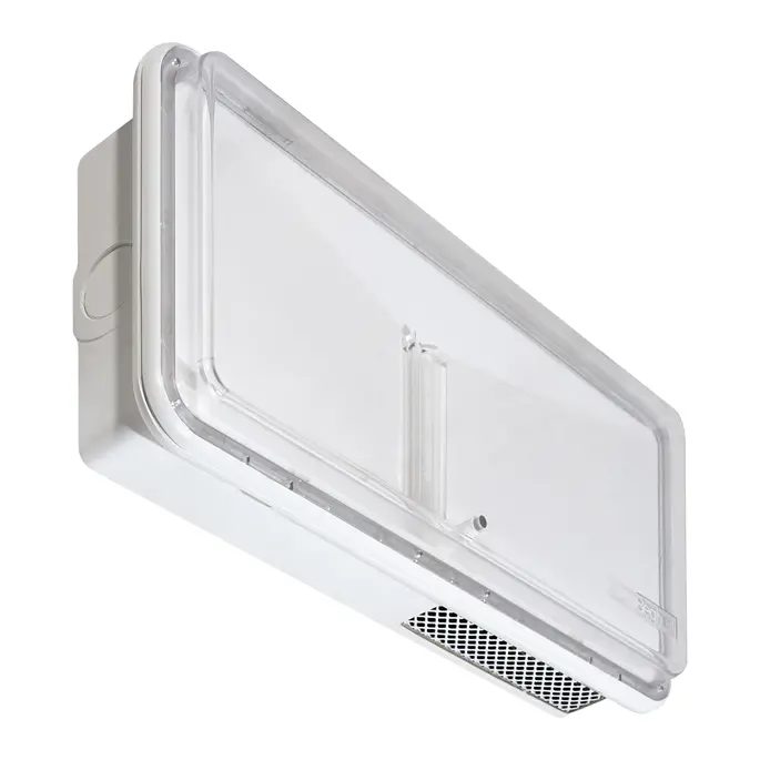 Air sanitization integrated with emergency lighting