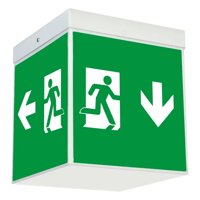 Signage fixture with 360-degree visibility from a great distance