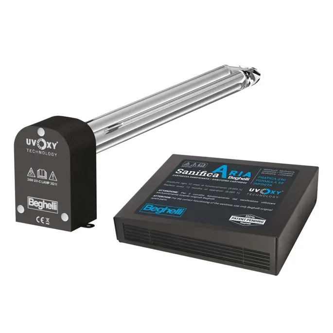 Original Beghelli cartridges are the only ones that guarantee safety and sanitisation