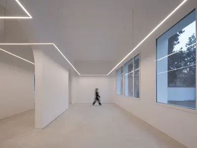 Beghelli lighting inside the Santa Fe Library in Granada (Spain)