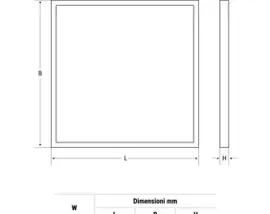 Mennyezeti panel, egyszerűsített rögzítő konzollal