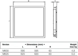 Süllyesztett LED panel
