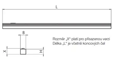 Mennyezeti vagy függesztett LED-es lámpatest (1,2  / 1,5  / 2,3  / 2,9 méret)