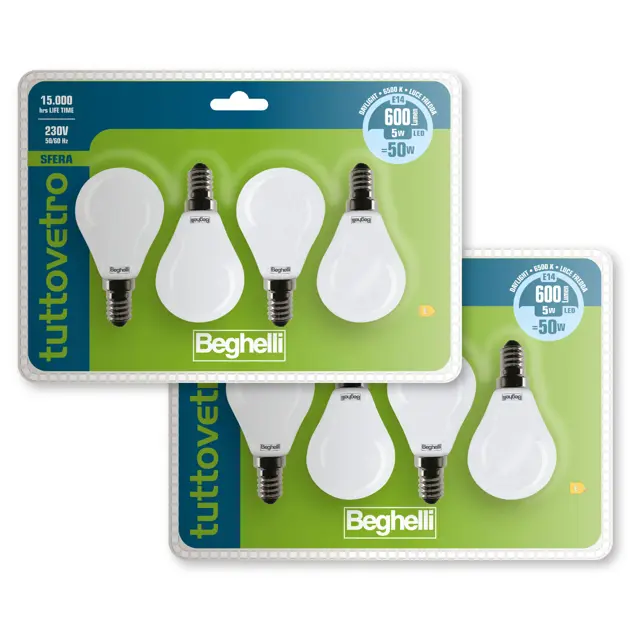 Tuttovetro Sfera 56388K - TVETRO LED SFERA 5WE14 6K5