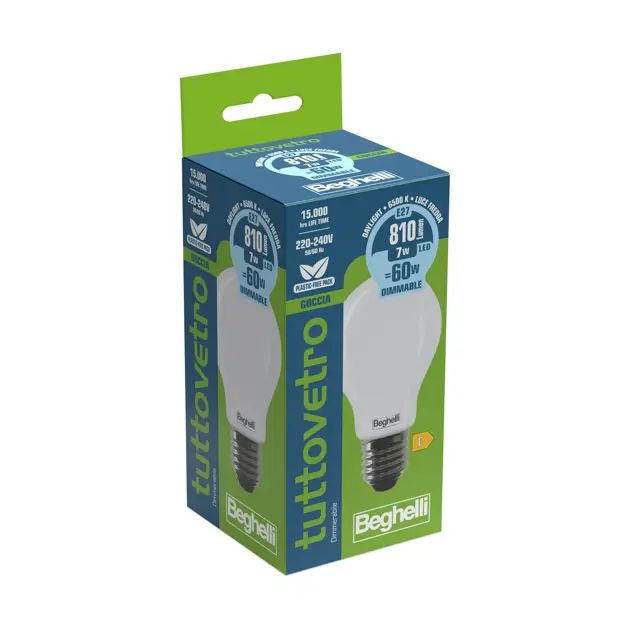 Tuttovetro Goccia Dimmerabili 58092 - FULLGLASSOPAL GOC DIM7WE27 6K5