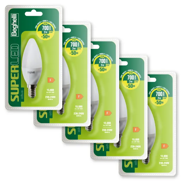SuperLED Oliva 56913K - Lampadina E14 7W