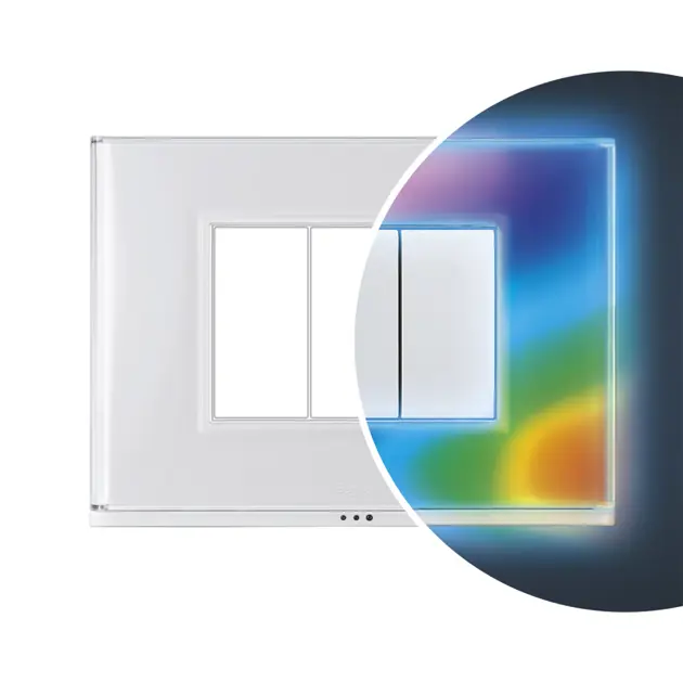 Placca Emozioni di Luce 81151 - PLACCA LITE 3FR BIANCA DOM-E