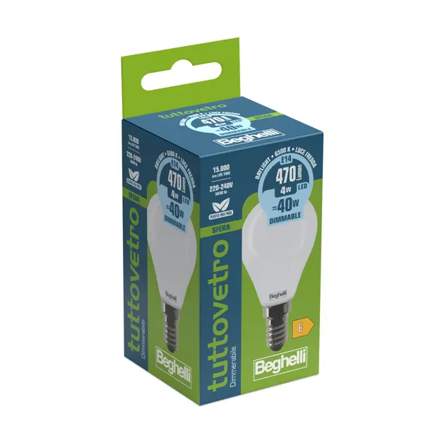 Tuttovetro Sfera Dimmerabili 58101 - FULLGLASSOPAL SFE DIM4WE14 6K5