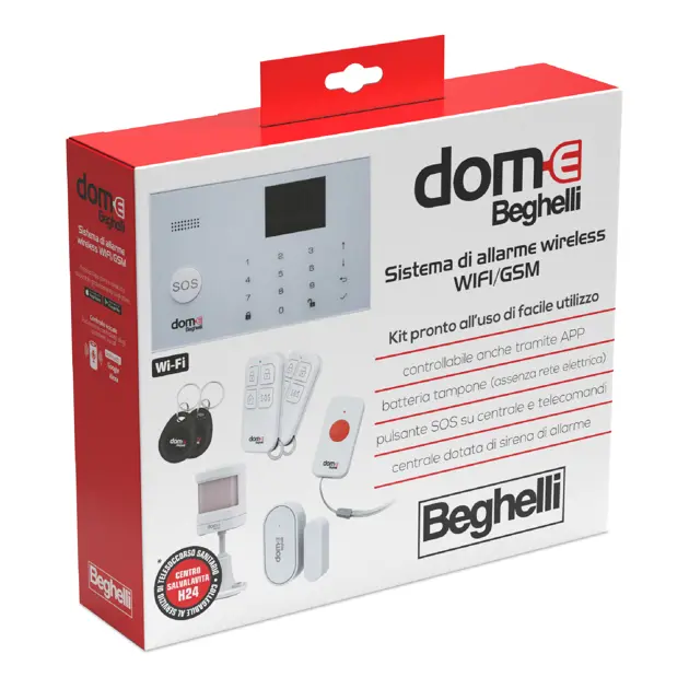 Dom-e Sistema di Allarme Wireless WIFI/GSM 60103