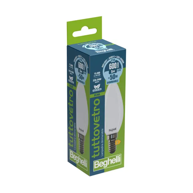 Tuttovetro Oliva Dimmerabile 58110 - FULLGLASS OPAL OL DIM5WE14 6K5