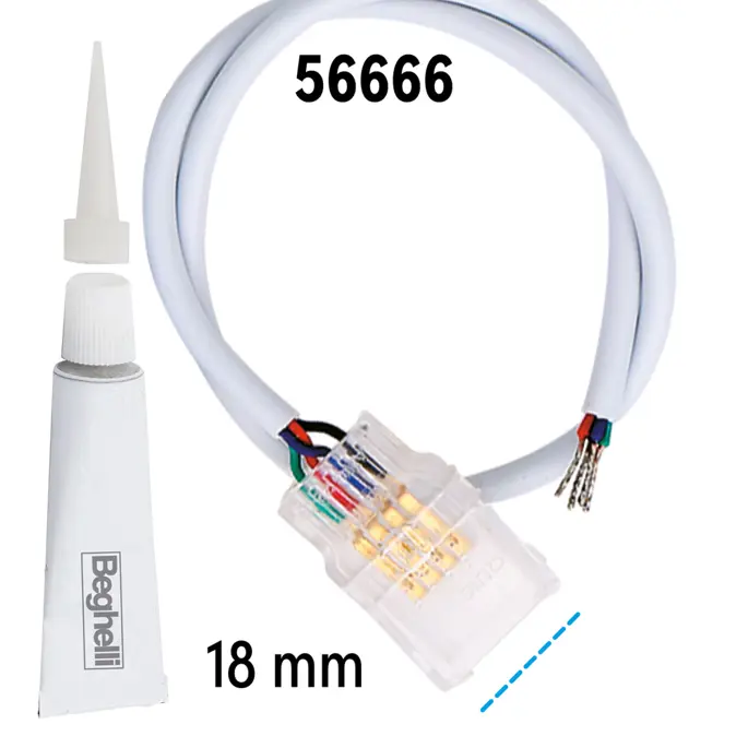 56666 - CONN IP65 RGB STR TO DRIV BL5