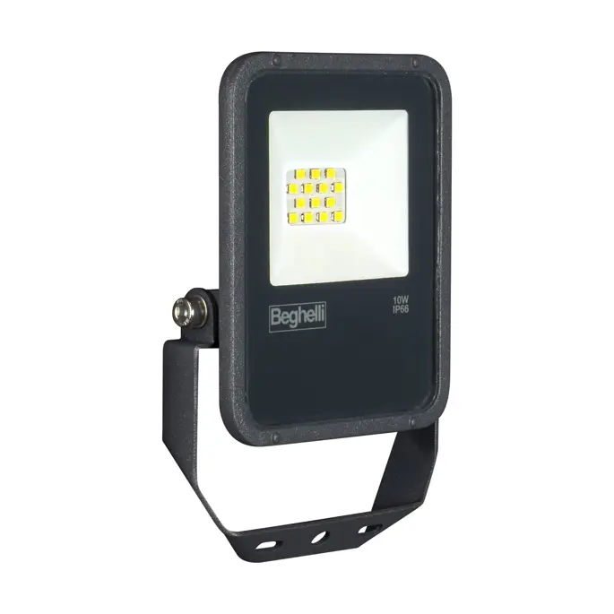86160 - FL LED 10W NERO IP66 4K