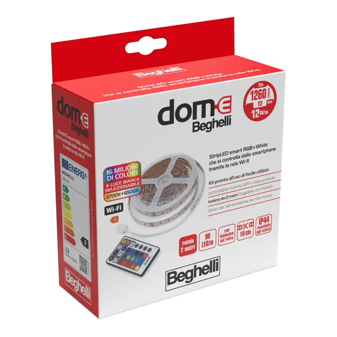 60018 - WIFISTRIP RGB+WCCT 12W IP44 2M