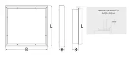 Pannello LED ad elevata protezione IP65 per ambienti sanitari, laboratori e contesti ad alta umidità.