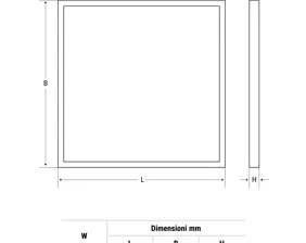 Pannello LED plafone con staffa a fissaggio facilitato