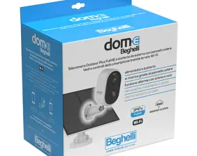 Si controlla dallo smartphone - Telecamera da esterno alimentata a batteria si ricarica grazie al pannello solare - Connessione Wi-Fi - FullHD 3MP